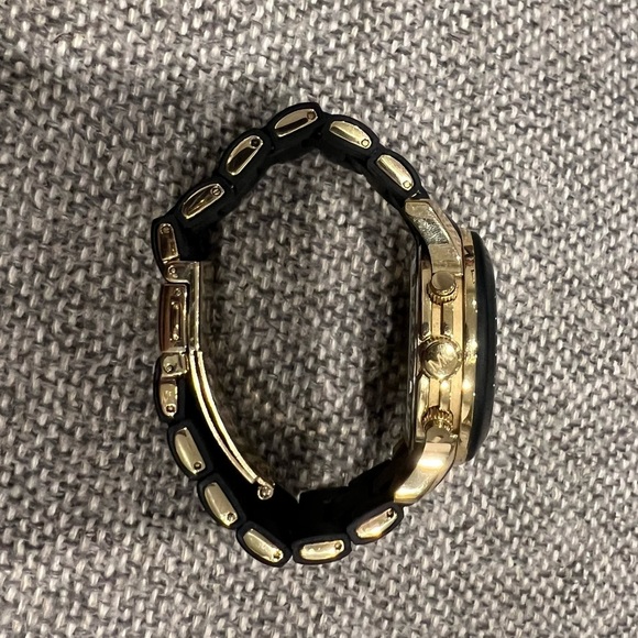 Michael Kors Black & Gold Watch - Picture 5 of 8